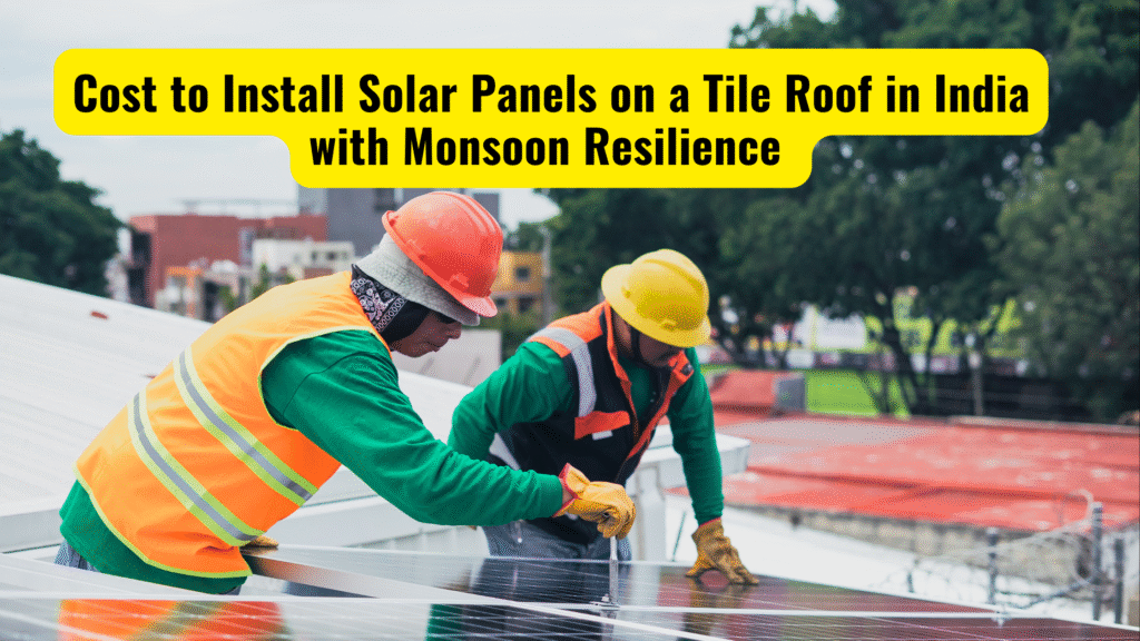 Cost to Install Solar Panels on a Tile Roof in India with Monsoon Resilience (2025 Guide)