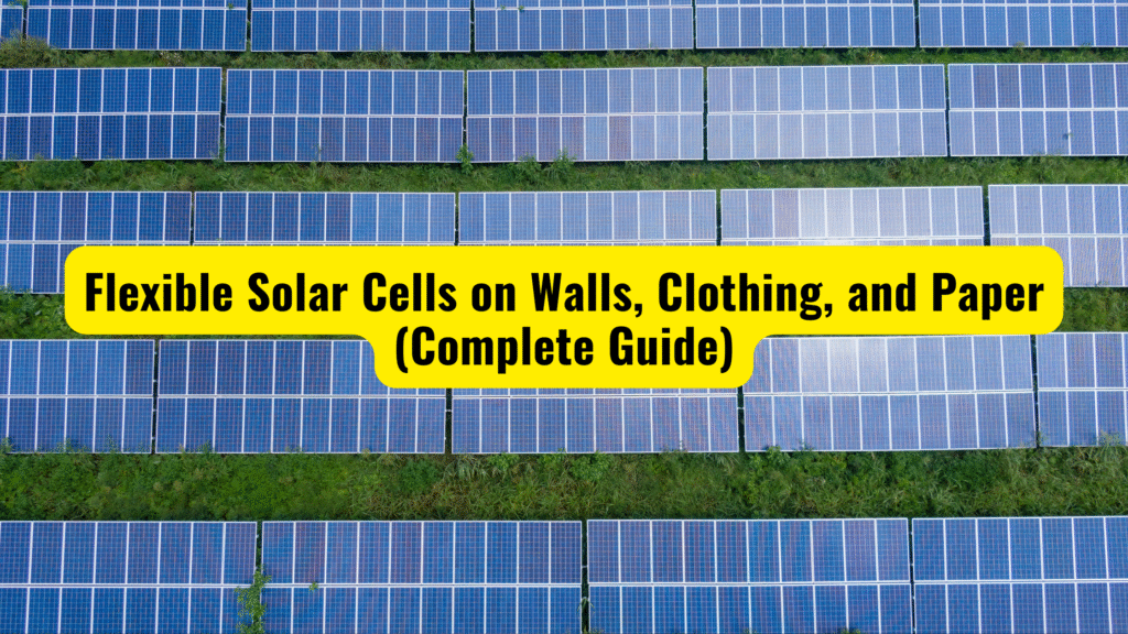 Flexible Solar Cells on Walls, Clothing, and Paper (2025 Complete Guide)